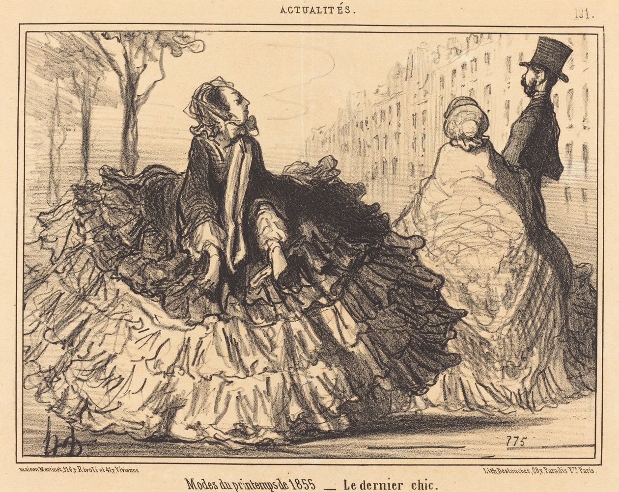 Vårmoter fra 1855 av Honoré Daumier