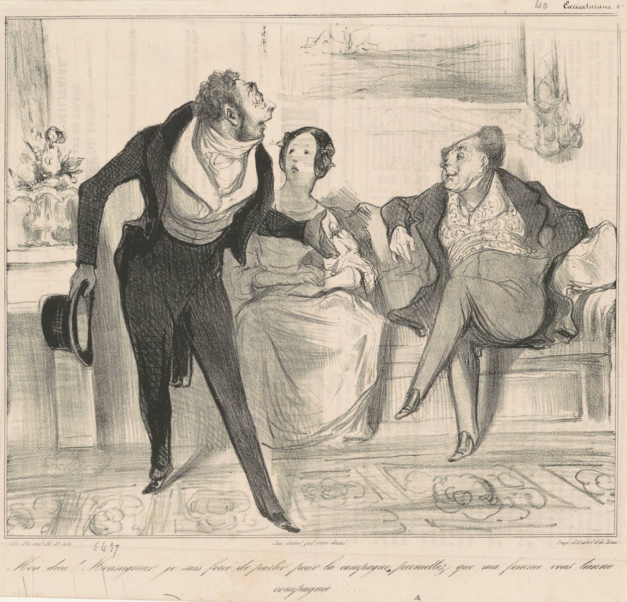 Min Gud! Sir, jeg er... av Honoré Daumier