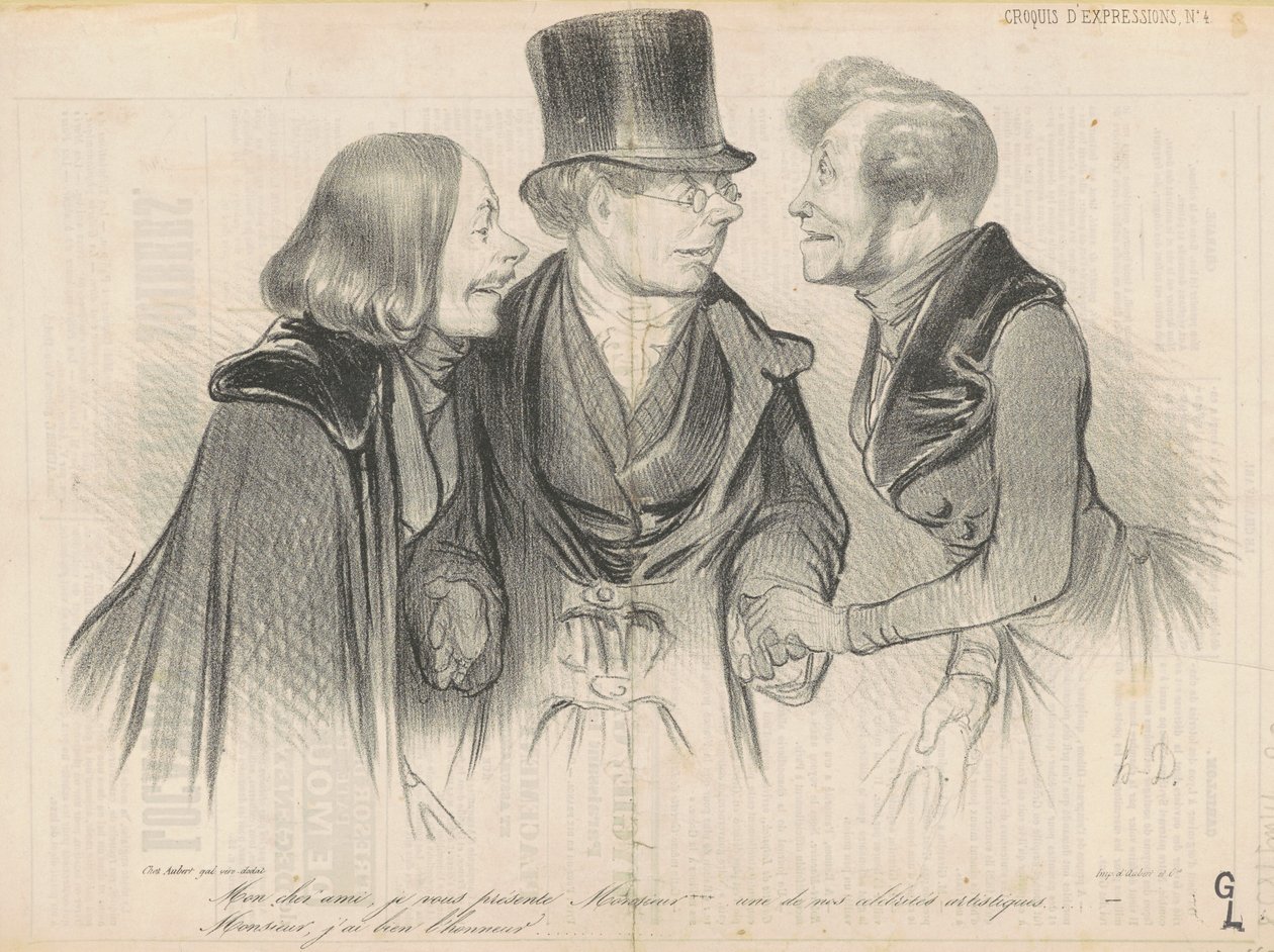 Min kjære venn, jeg presenterer for deg Mr.... av Honoré Daumier