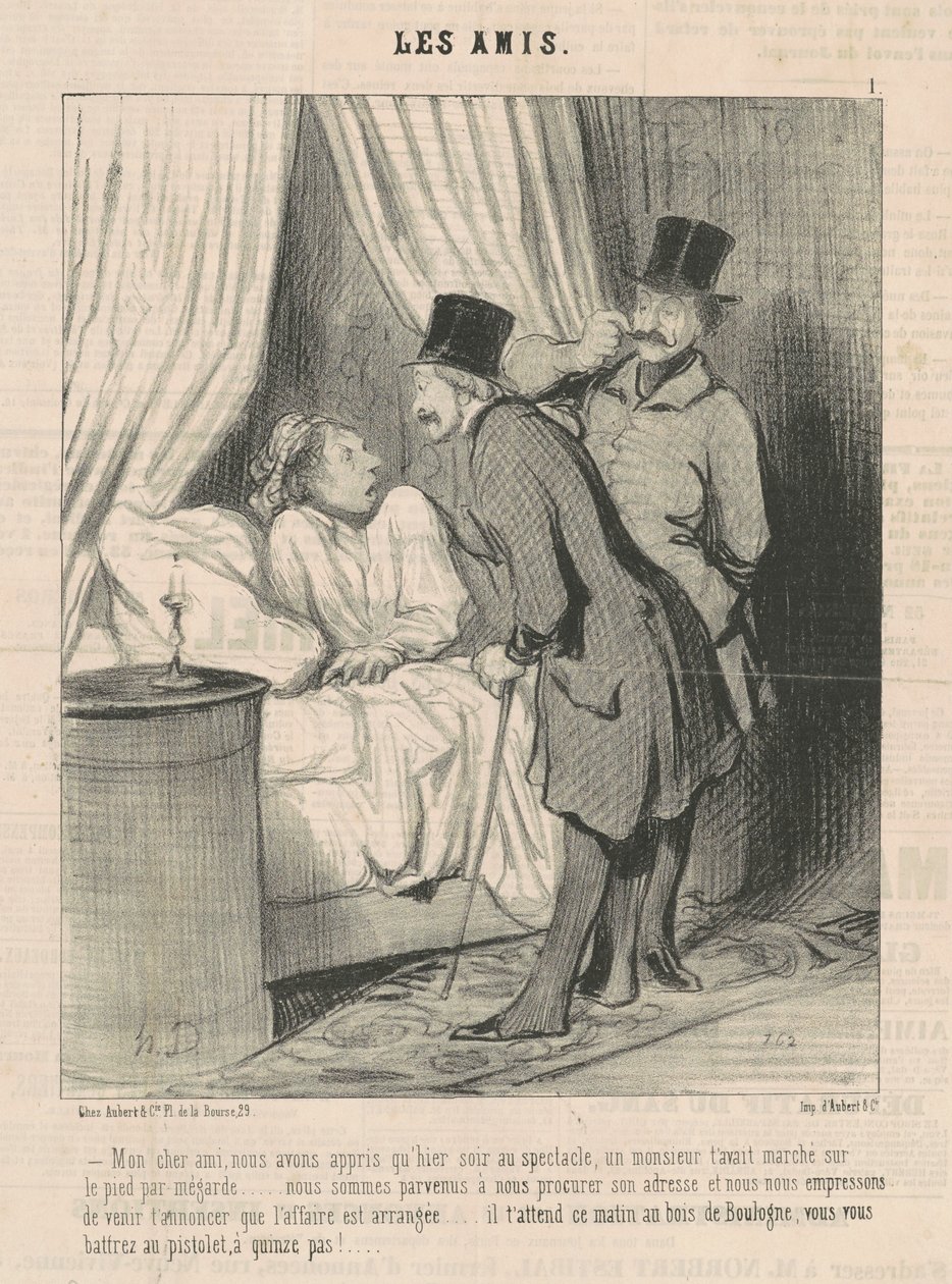 Min kjære venn, vi lærte... av Honoré Daumier