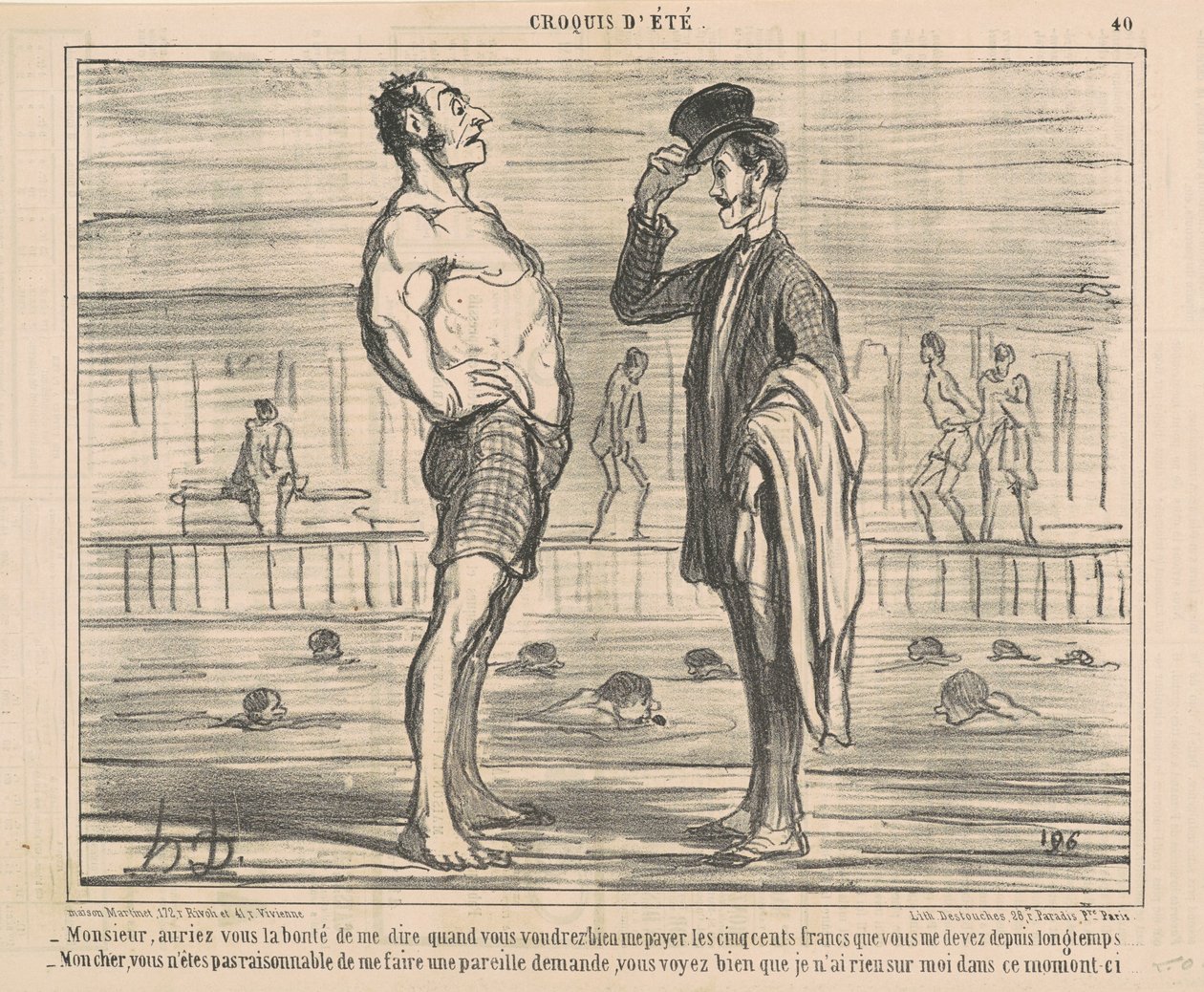 Sir, vil du være så snill å fortelle meg... av Honoré Daumier