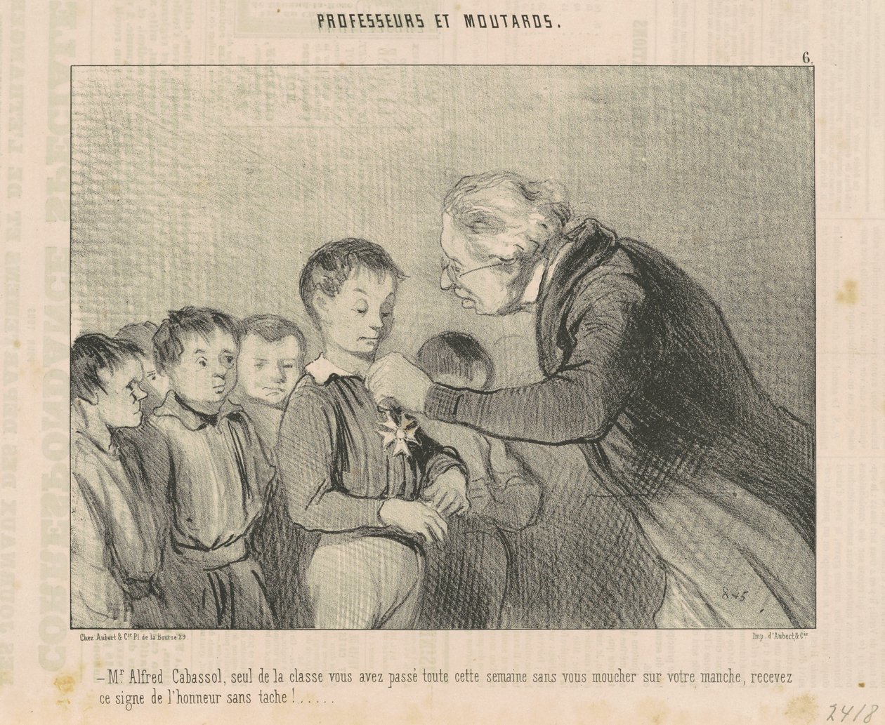 Herr Alfred Cabassol ... motta dette ærestegn ... av Honoré Daumier