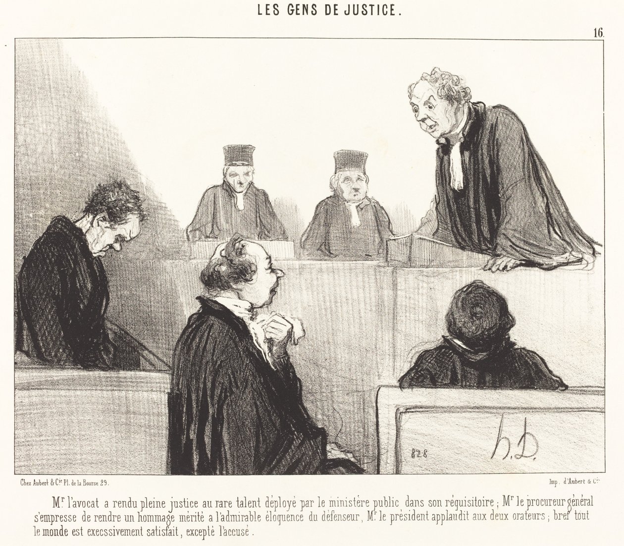 Mr. Advokat har gjort full rettferdighet... av Honoré Daumier
