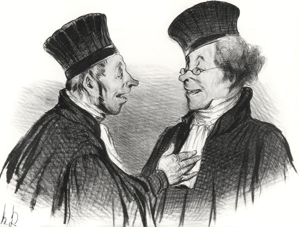 Min kjære! Du besvimte... beundringsverdig. Det gjorde virkelig et varig inntrykk!, 1838. av Honoré Daumier