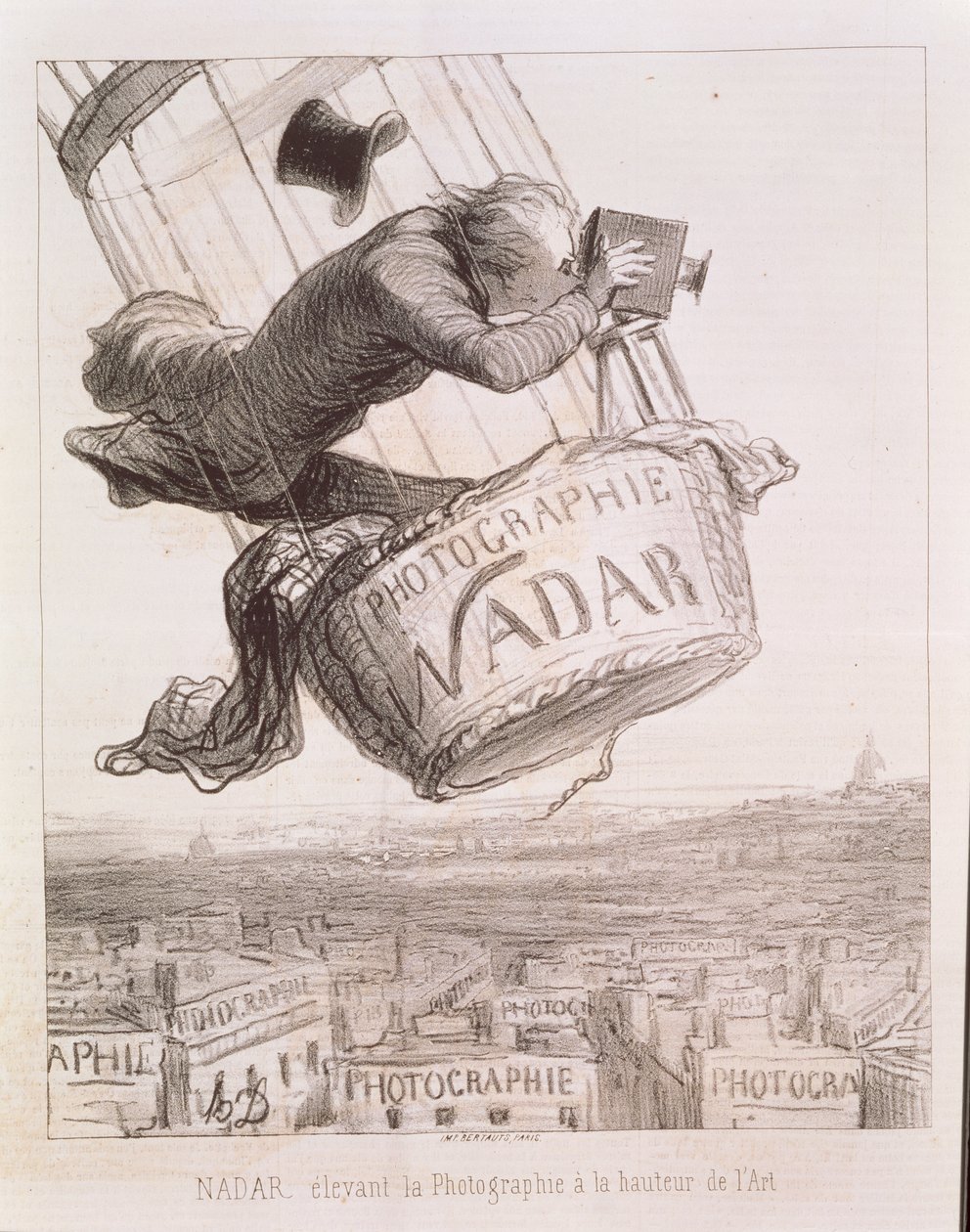 Nadar (1820-1910) løfter fotografiet til kunstens høyde, utgitt 1862 av Honoré Daumier