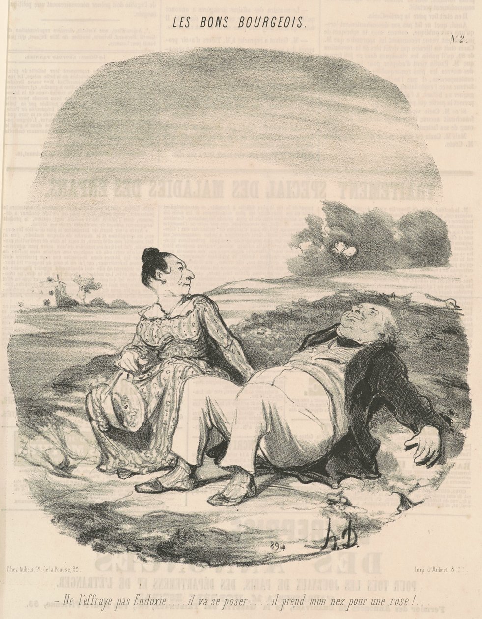 Ikke skrem ham Eudoxie... av Honoré Daumier