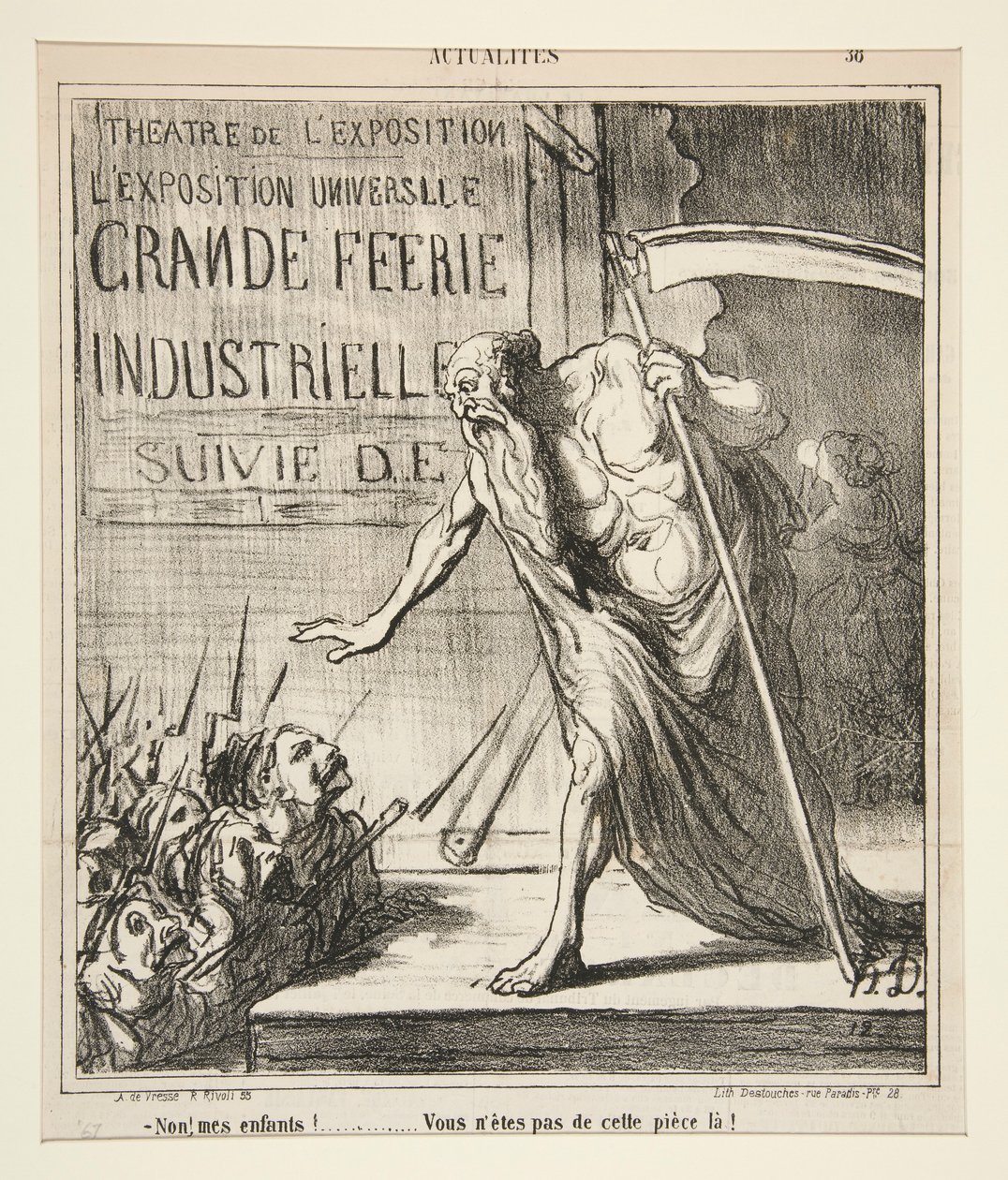 Nei! mine barn! av Honoré Daumier