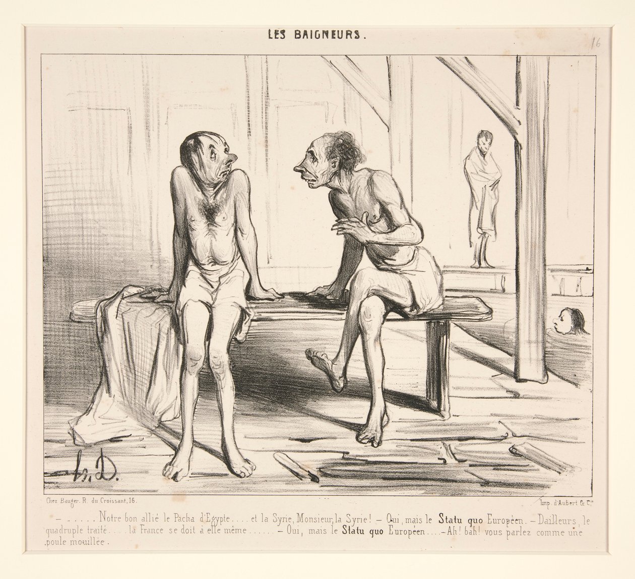 Vår gode allierte Pacha d av Honoré Daumier