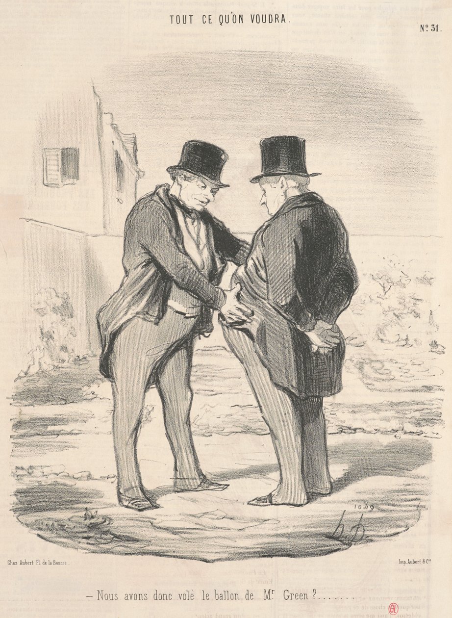 Så vi stjal ballen fra Mr. Green? av Honoré Daumier