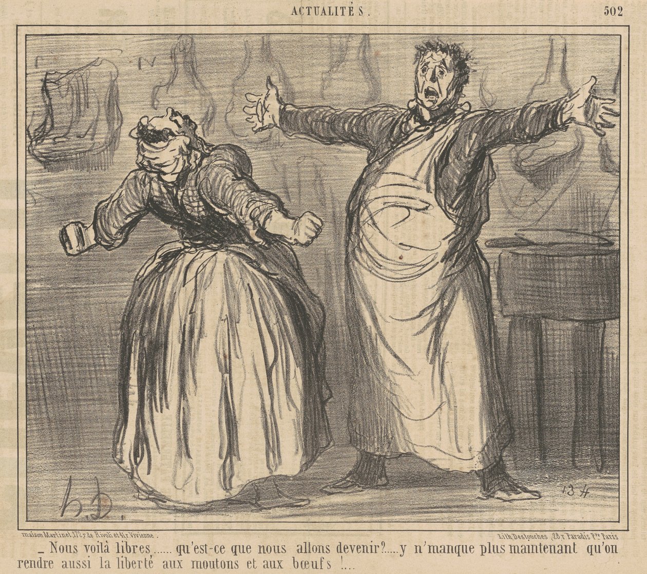 Vi er frie... av Honoré Daumier