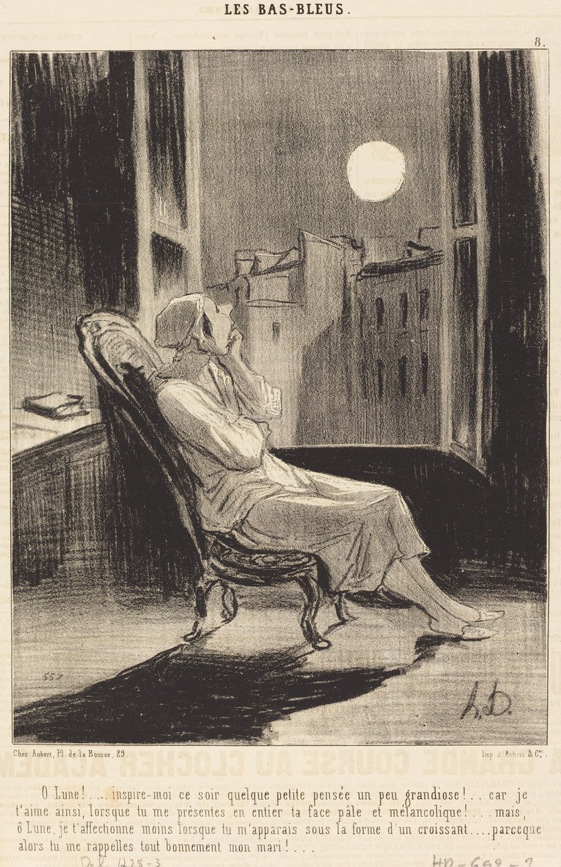 Å måne!... inspirer meg i kveld med noen små tanker... av Honoré Daumier