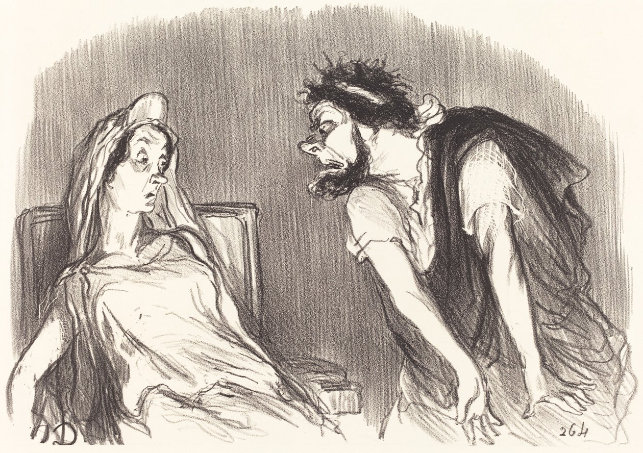 Oedipe av Honoré Daumier