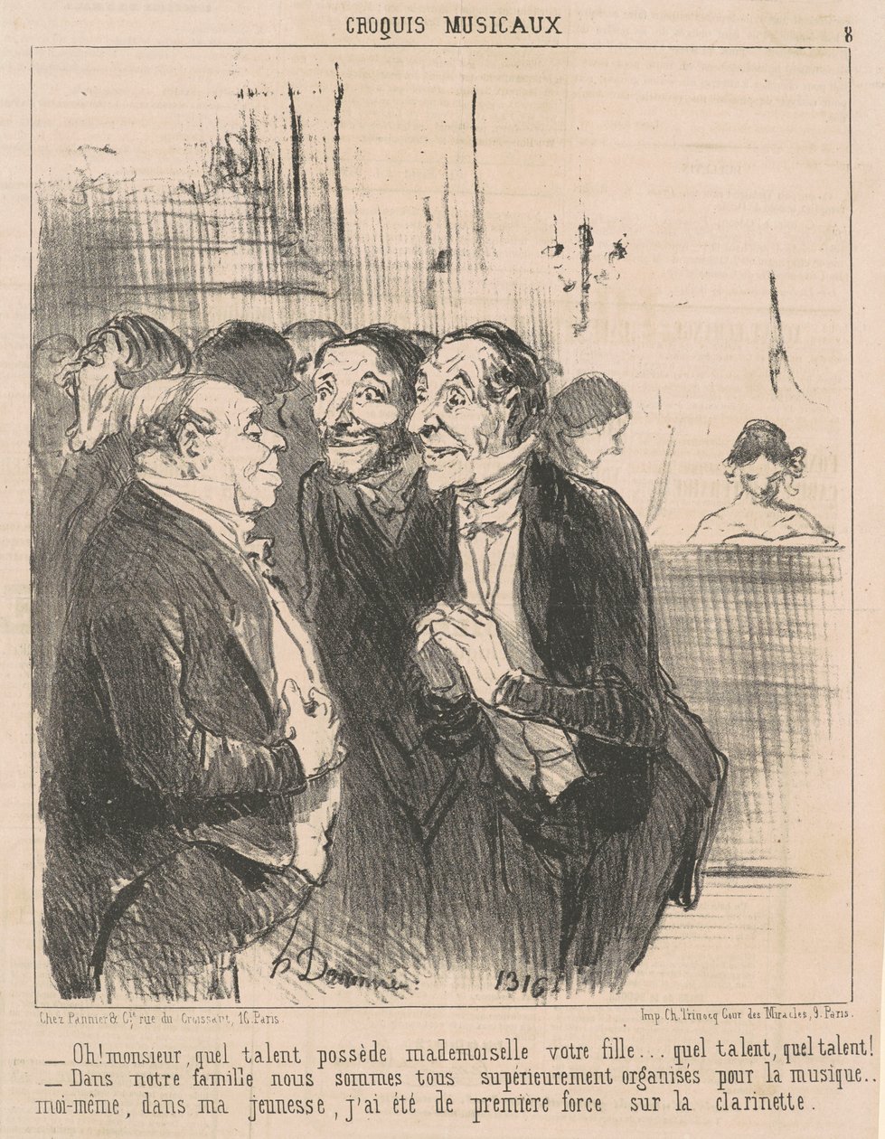 Åh! Sir, hvilket talent har ... av Honoré Daumier