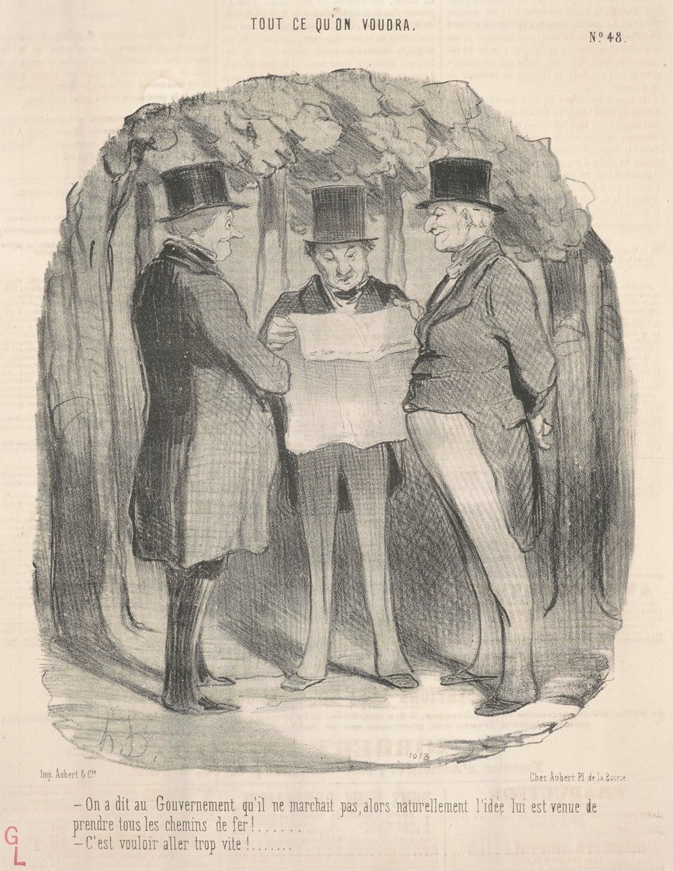 Regjeringen ble fortalt at det ikke fungerte... av Honoré Daumier
