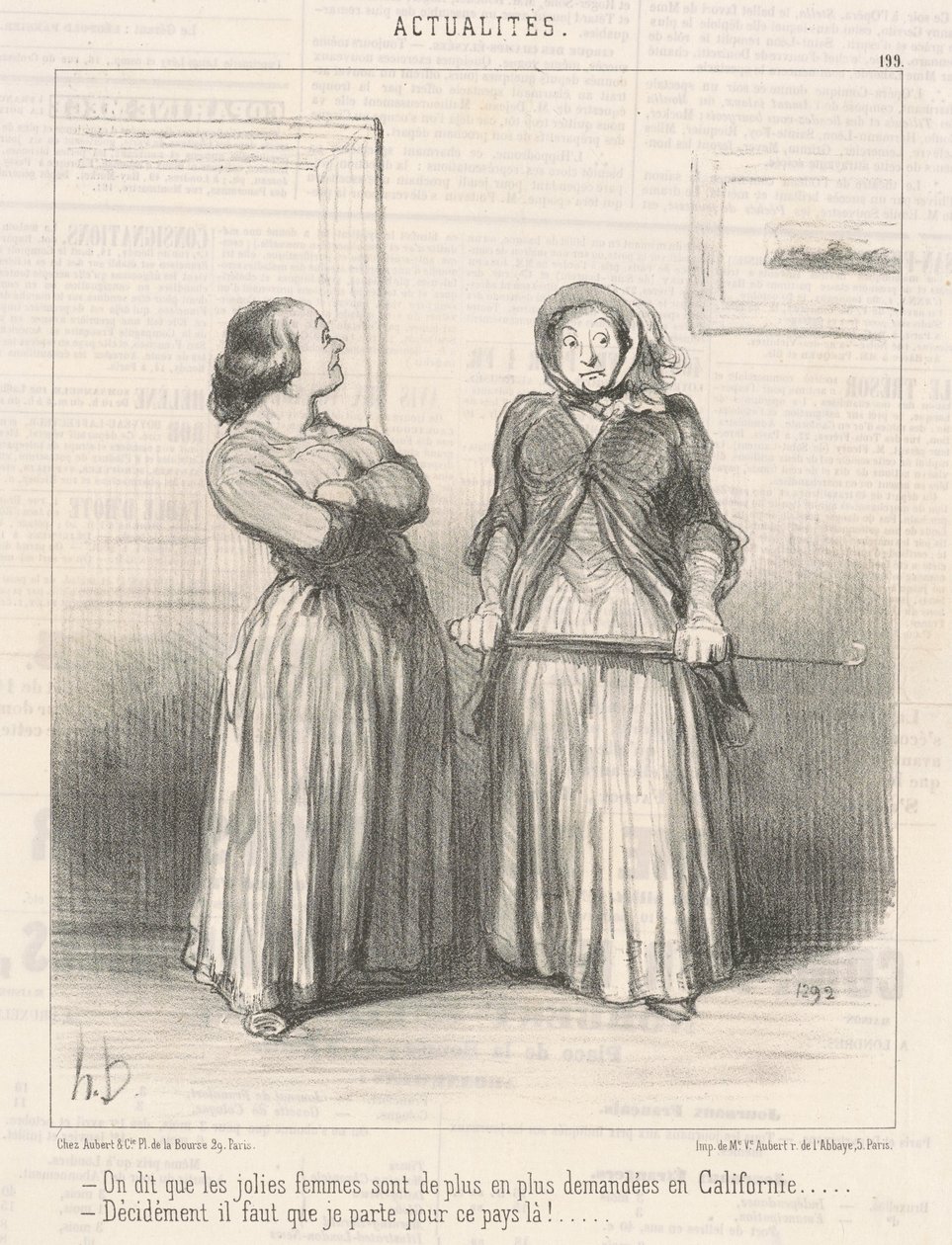 De sier pene kvinner er... av Honoré Daumier