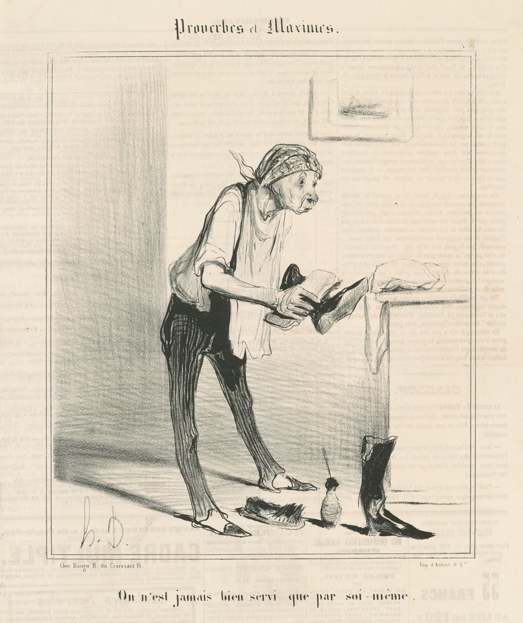 Vi er aldri godt tjent med annet enn oss selv av Honoré Daumier