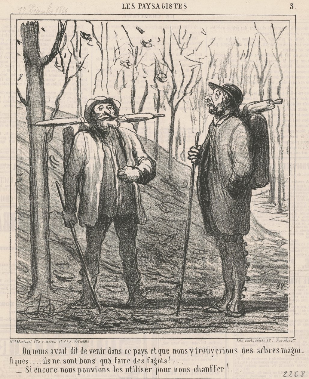 Vi fikk beskjed om å komme til dette landet... av Honoré Daumier