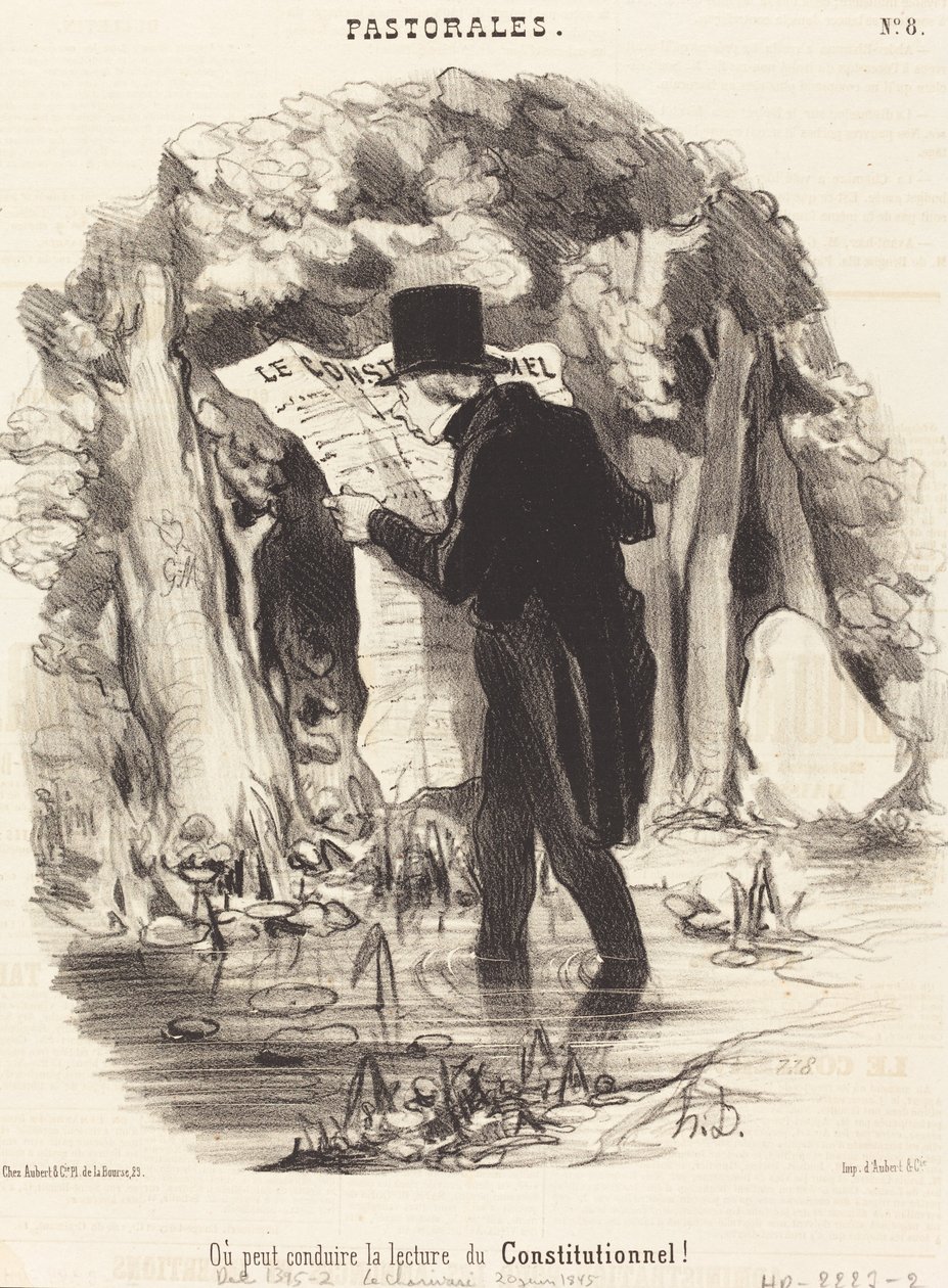 Eller kan lede lesingen av Grunnloven! av Honoré Daumier