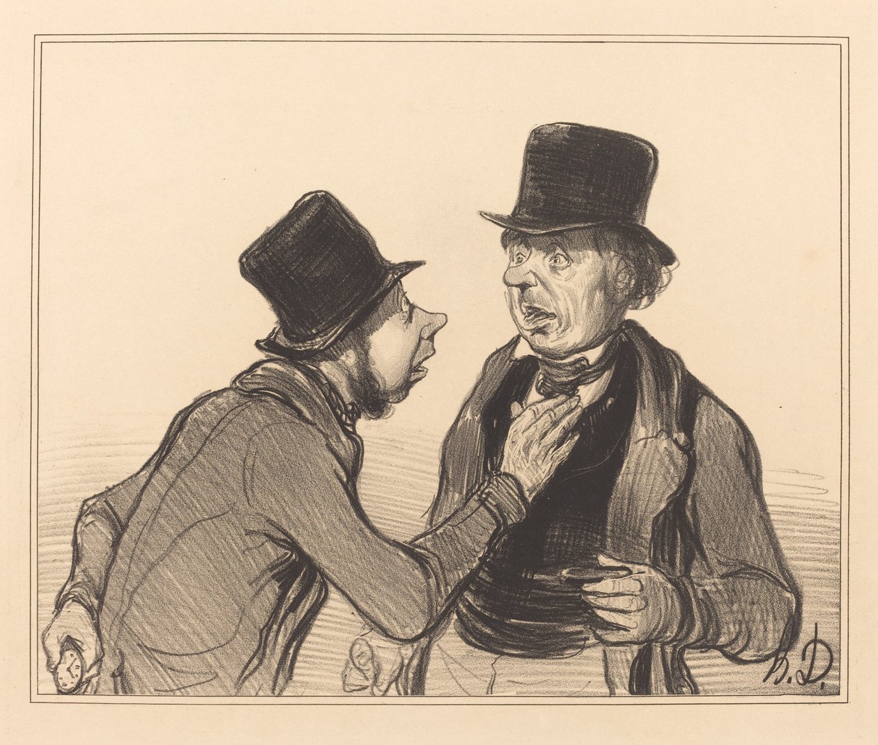 Ja sir, du er ikke fra Paris... av Honoré Daumier