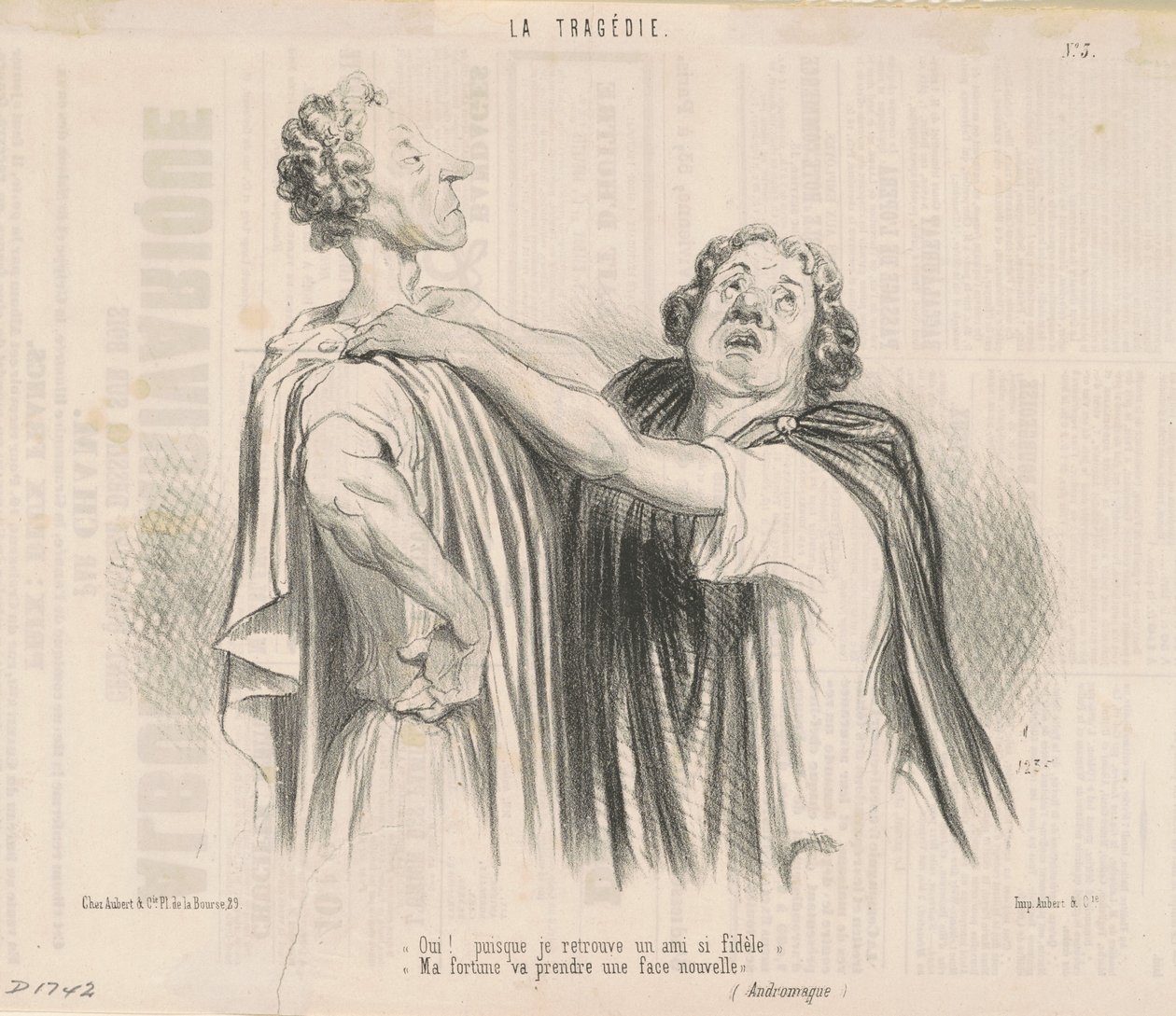 Ja! Siden jeg finner en så trofast venn... av Honoré Daumier