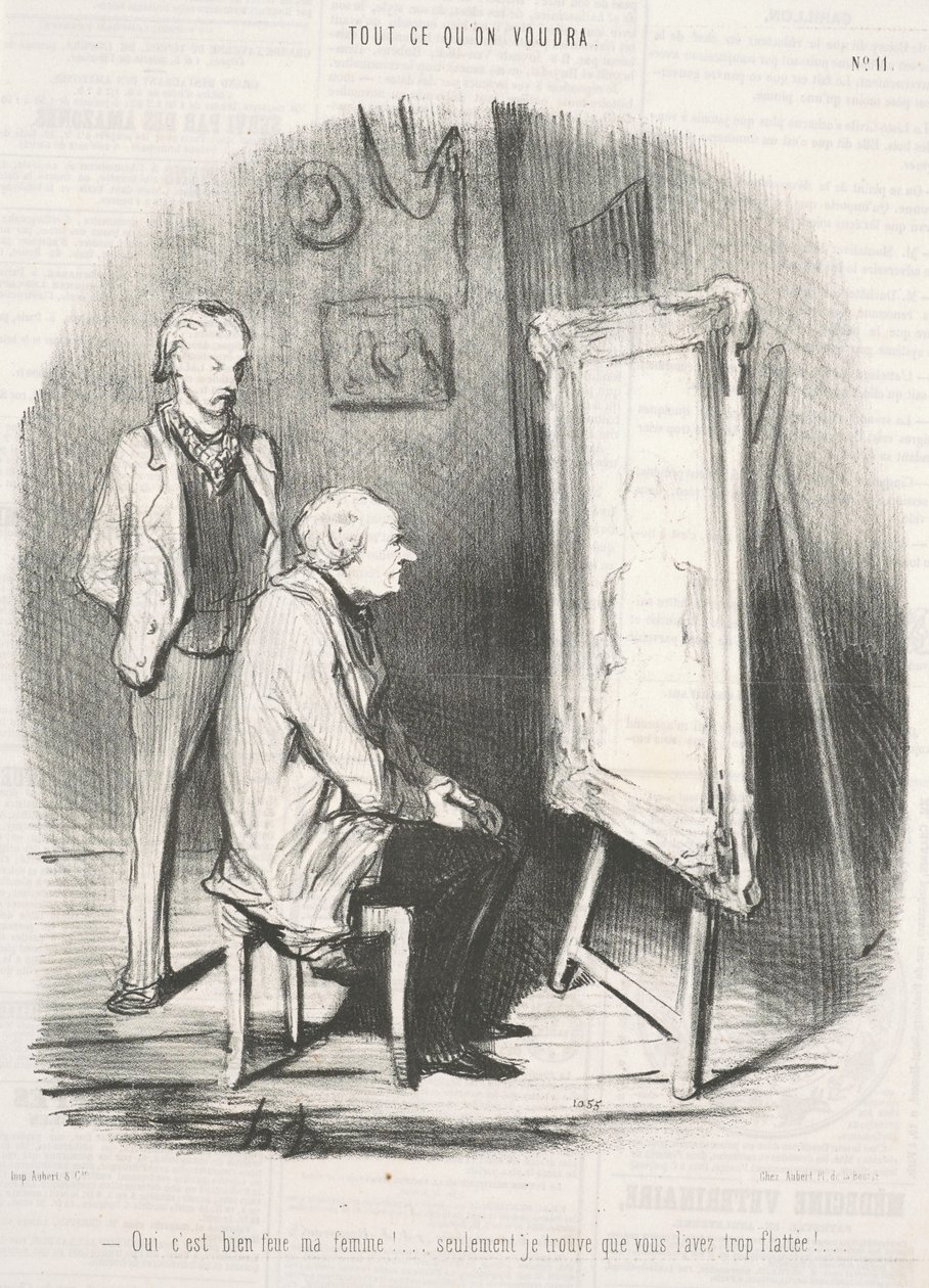 Ja det er det, min avdøde kone! ... av Honoré Daumier