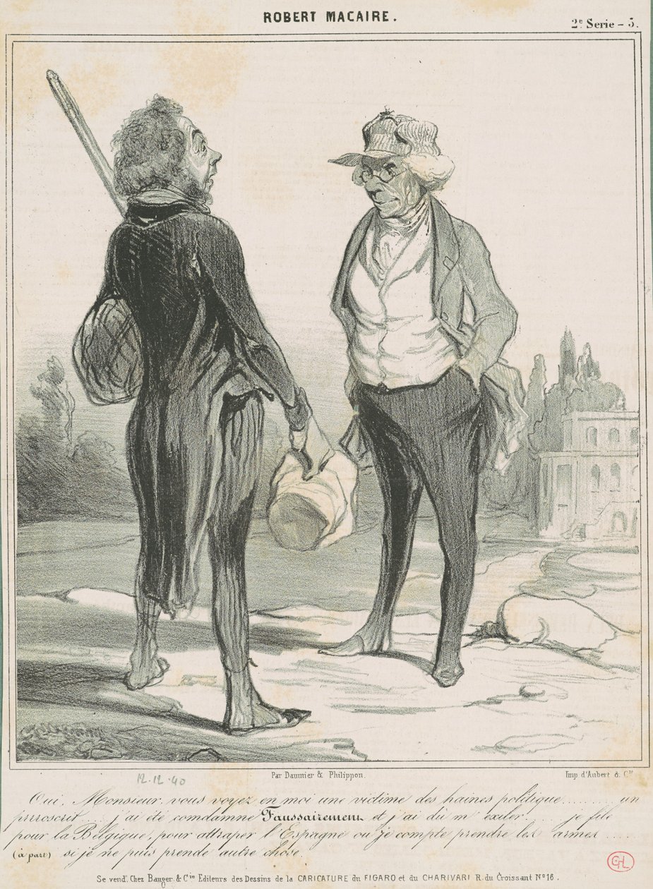 Ja sir, du ser på meg som et offer av Honoré Daumier