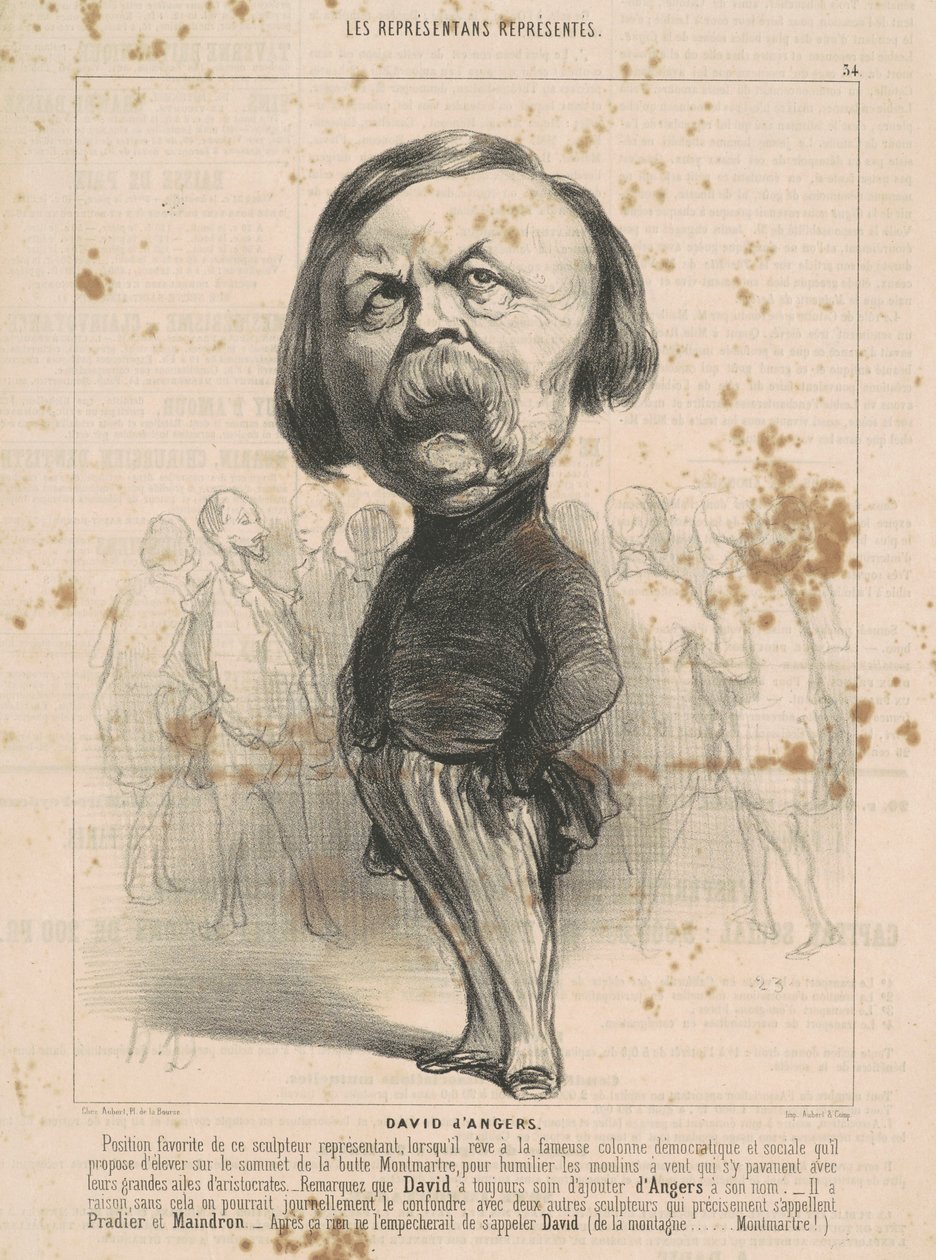 PJ David D'Angers av Honoré Daumier