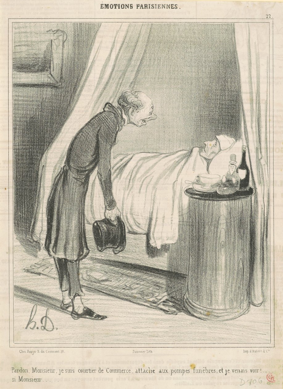 Beklager...jeg er en handelsmegler... av Honoré Daumier