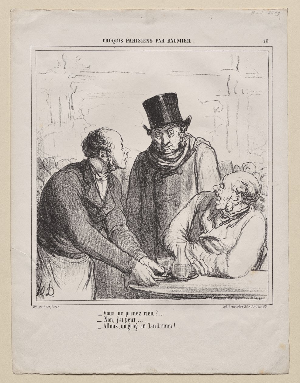 Parisian Sketches, plate 16: Du vil ikke ta noe? av Honoré Daumier