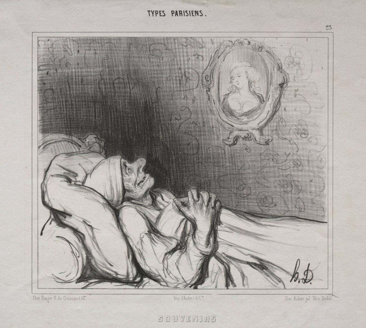 Parisiske typer: minner, 10. mai 1840. av Honoré Daumier