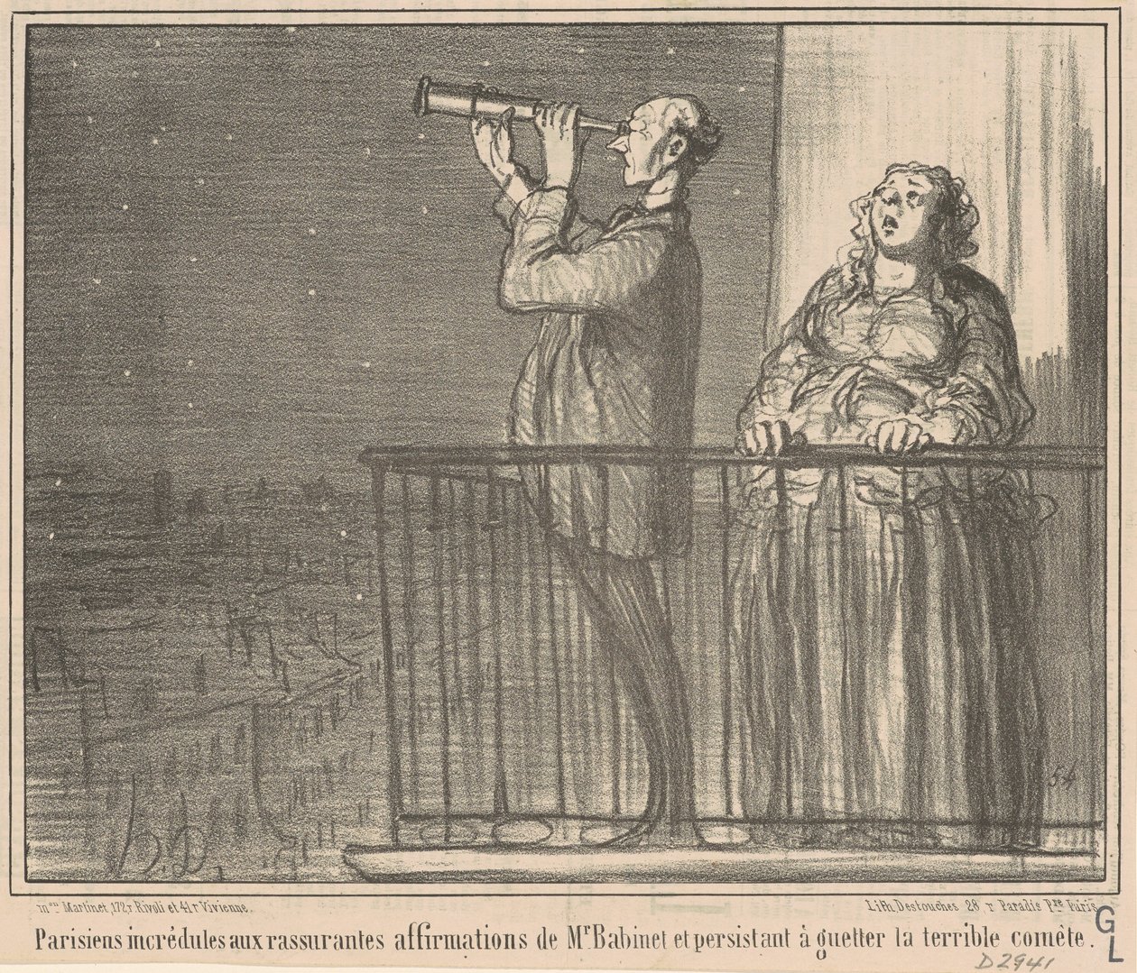 Utrolige parisere... av Honoré Daumier