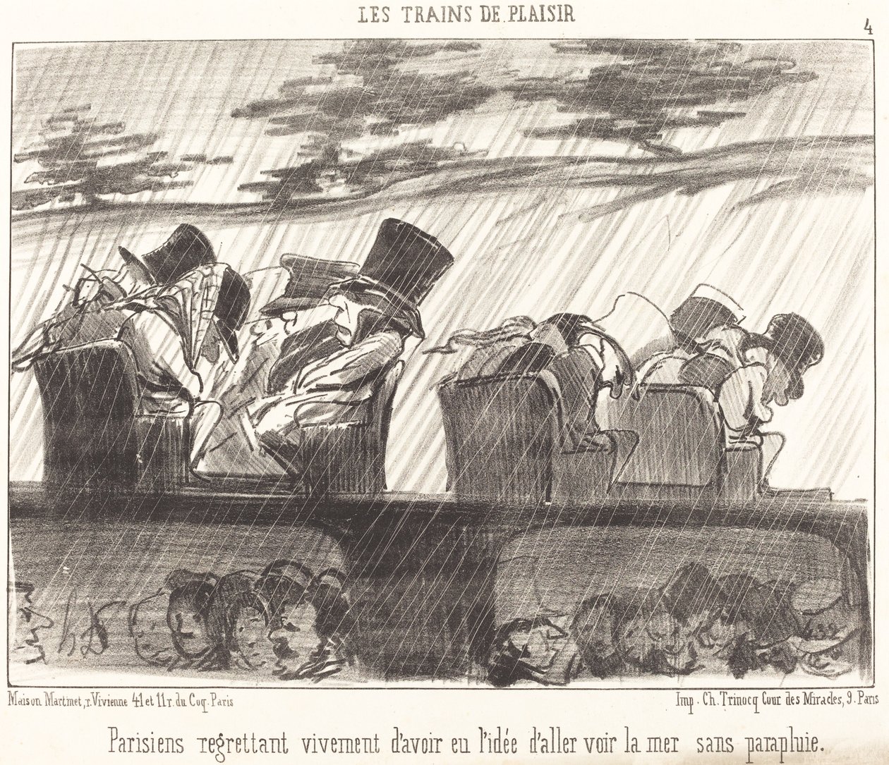 Parisere som angrer dypt... av Honoré Daumier