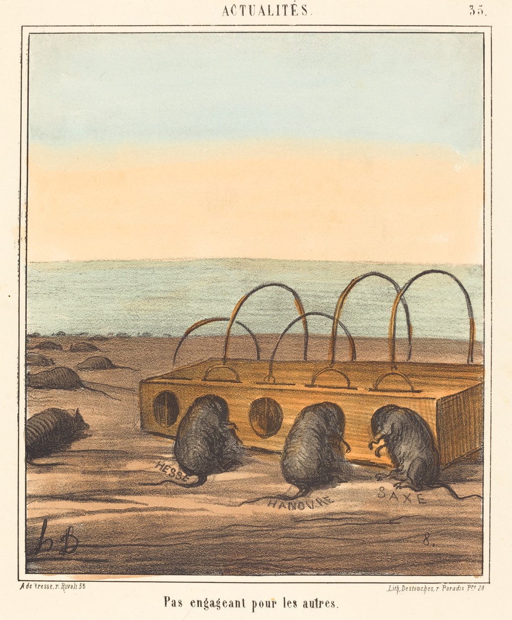 Uopplokkende for de andre av Honoré Daumier