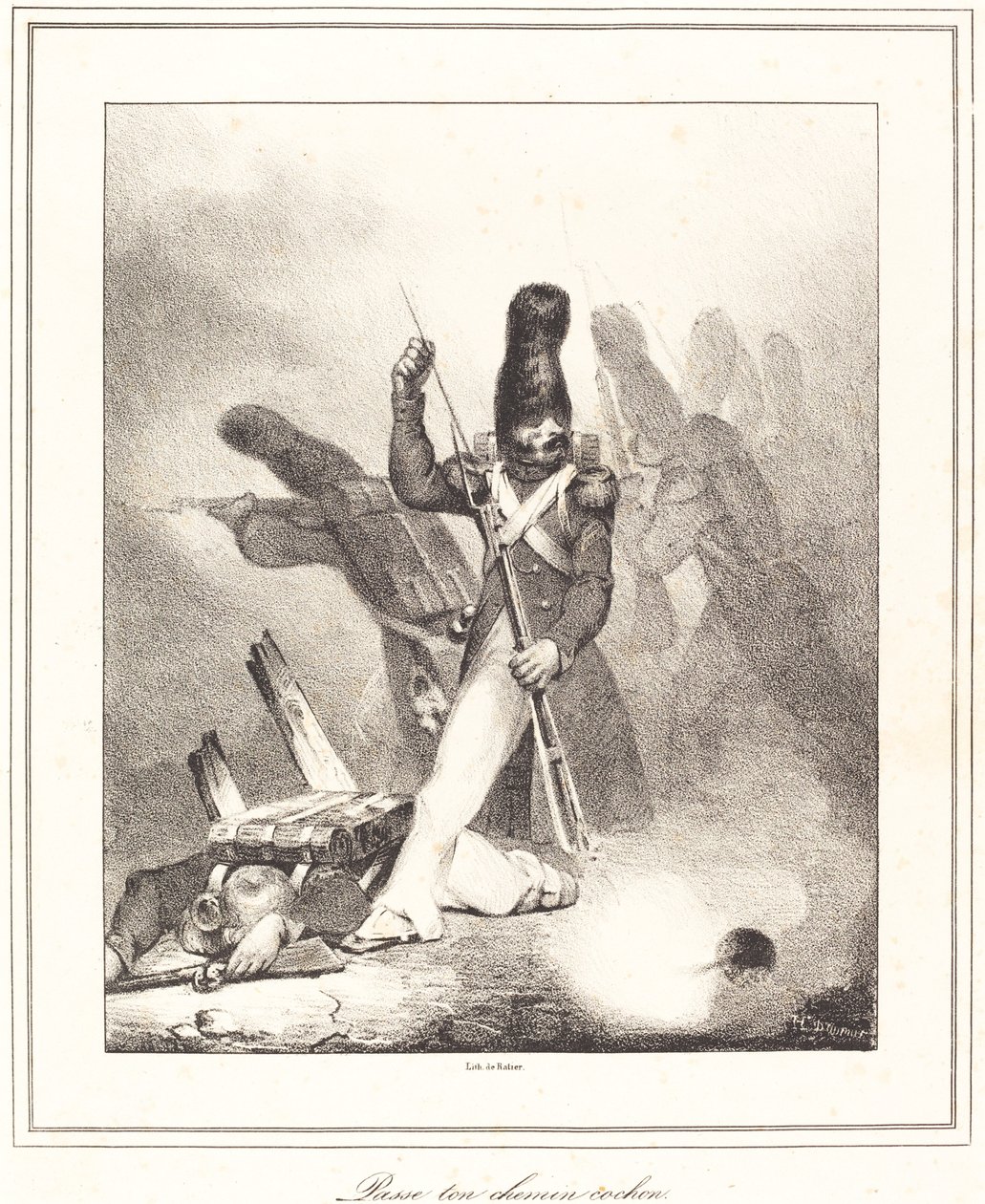 Gå videre, gris av Honoré Daumier