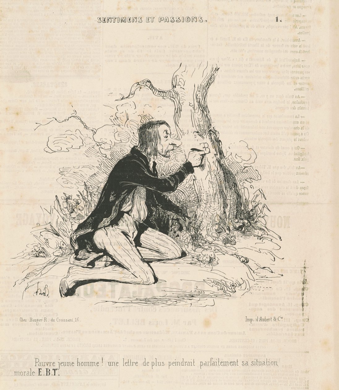 Stakkars unge mann! av Honoré Daumier