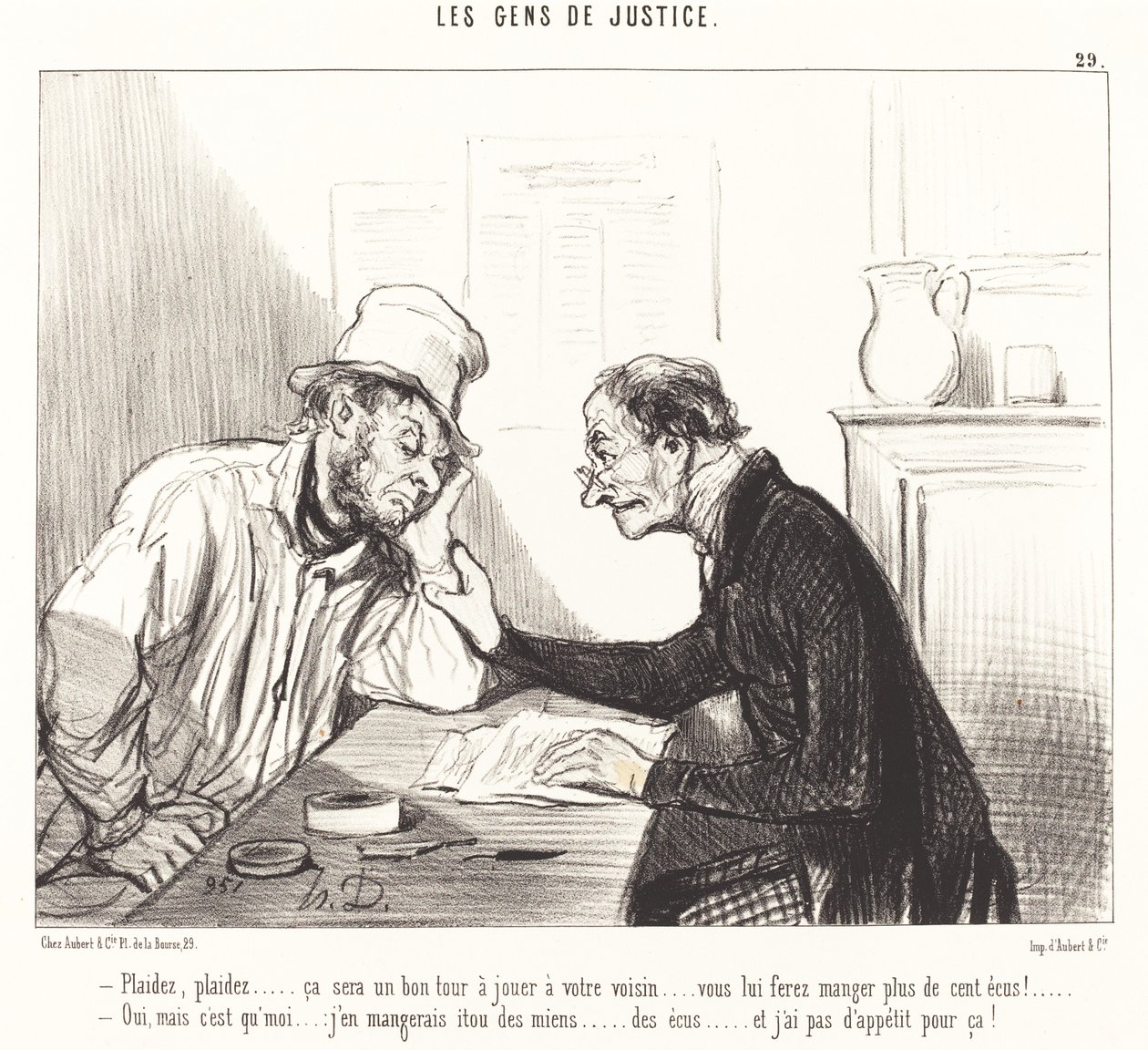 Be om... det vil være et godt triks å spille... av Honoré Daumier