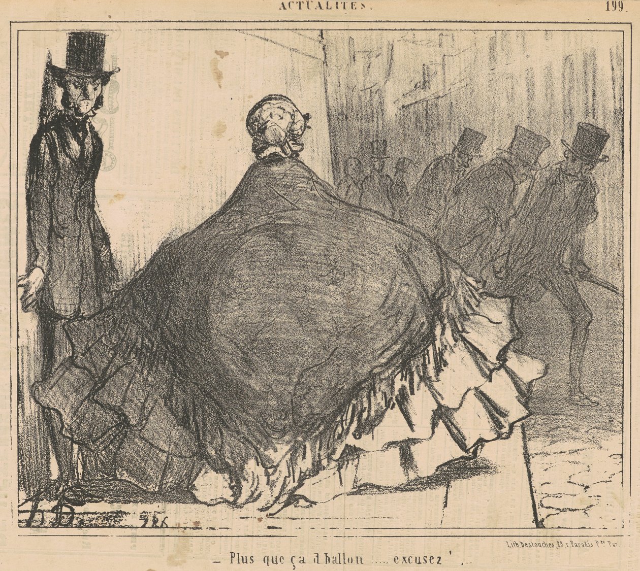 Mer enn den ballen... Unnskyld! ... av Honoré Daumier