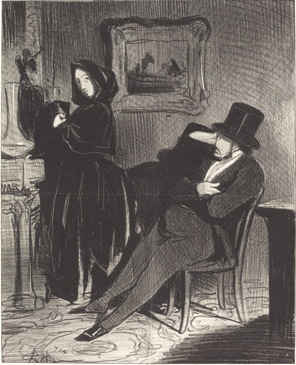 Oftere enn jeg kjører deg... til ballen... av Honoré Daumier