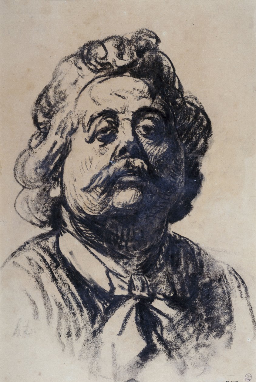 Portrett av Pierre Carrière-Belleuse 1851-1933, ca. 1890. av Honoré Daumier
