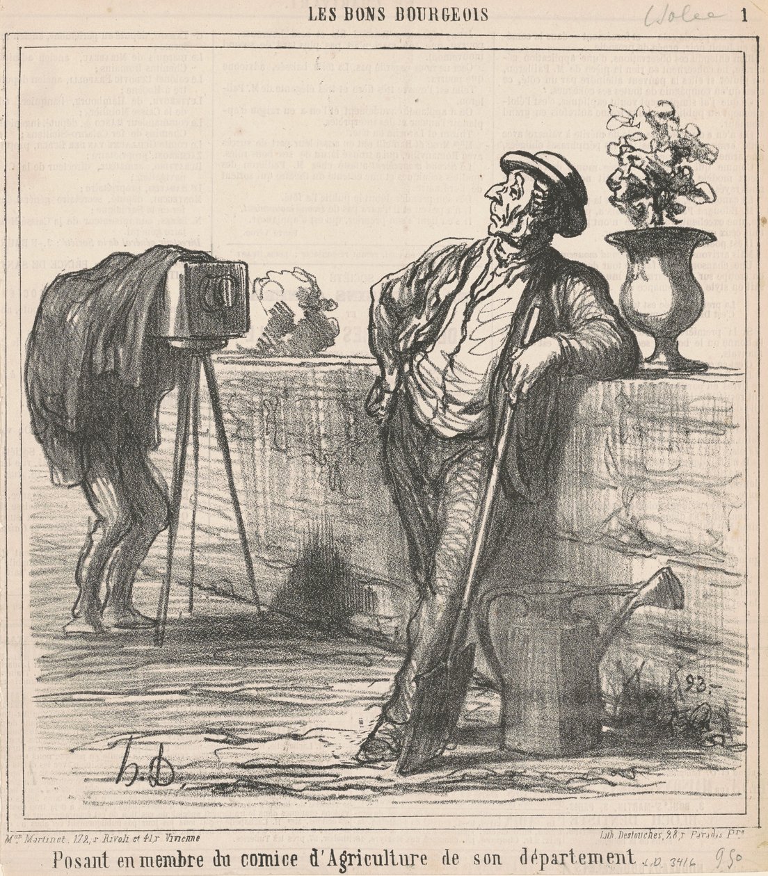 Stiller opp som medlem av landbruksutvalget... av Honoré Daumier
