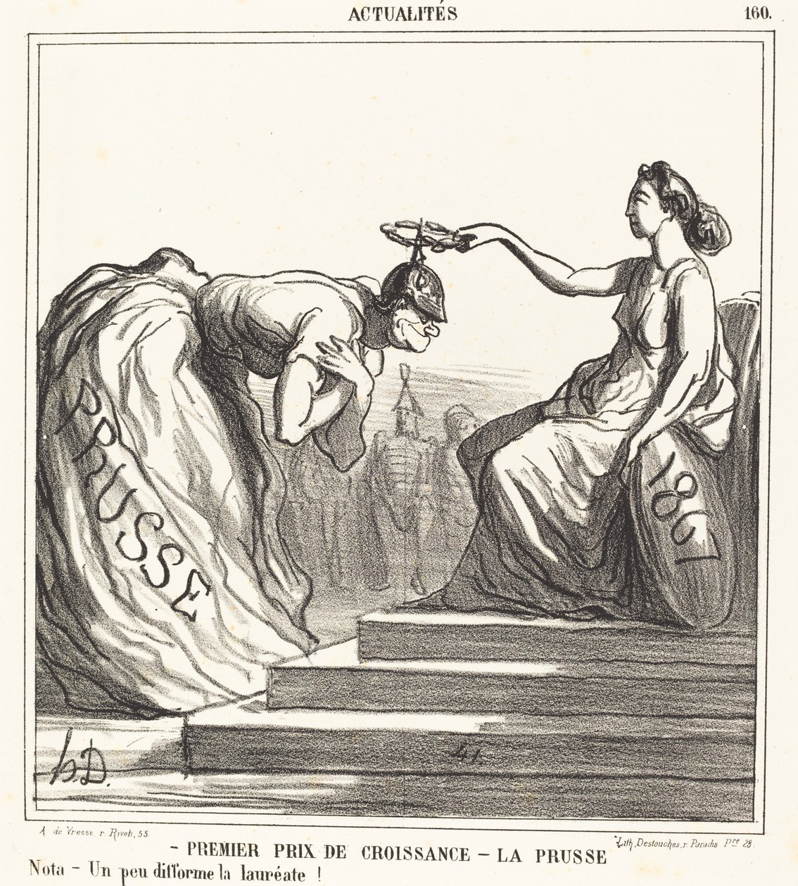 Førstepris for vekst - Preussen av Honoré Daumier