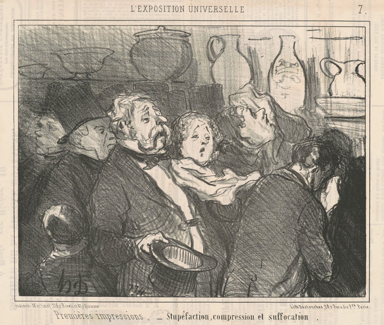 Førsteinntrykk ... forbløffelse ... av Honoré Daumier