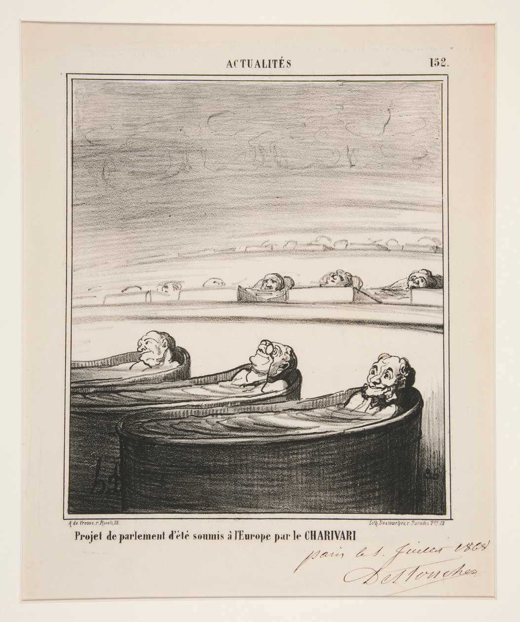 parlamentsprosjekt av Honoré Daumier