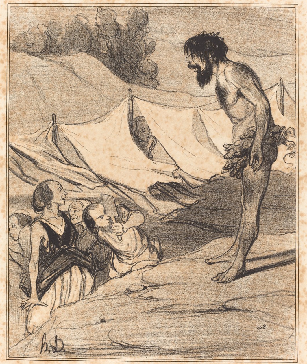 Presentasjon av Ulysses til Nausicaa av Honoré Daumier