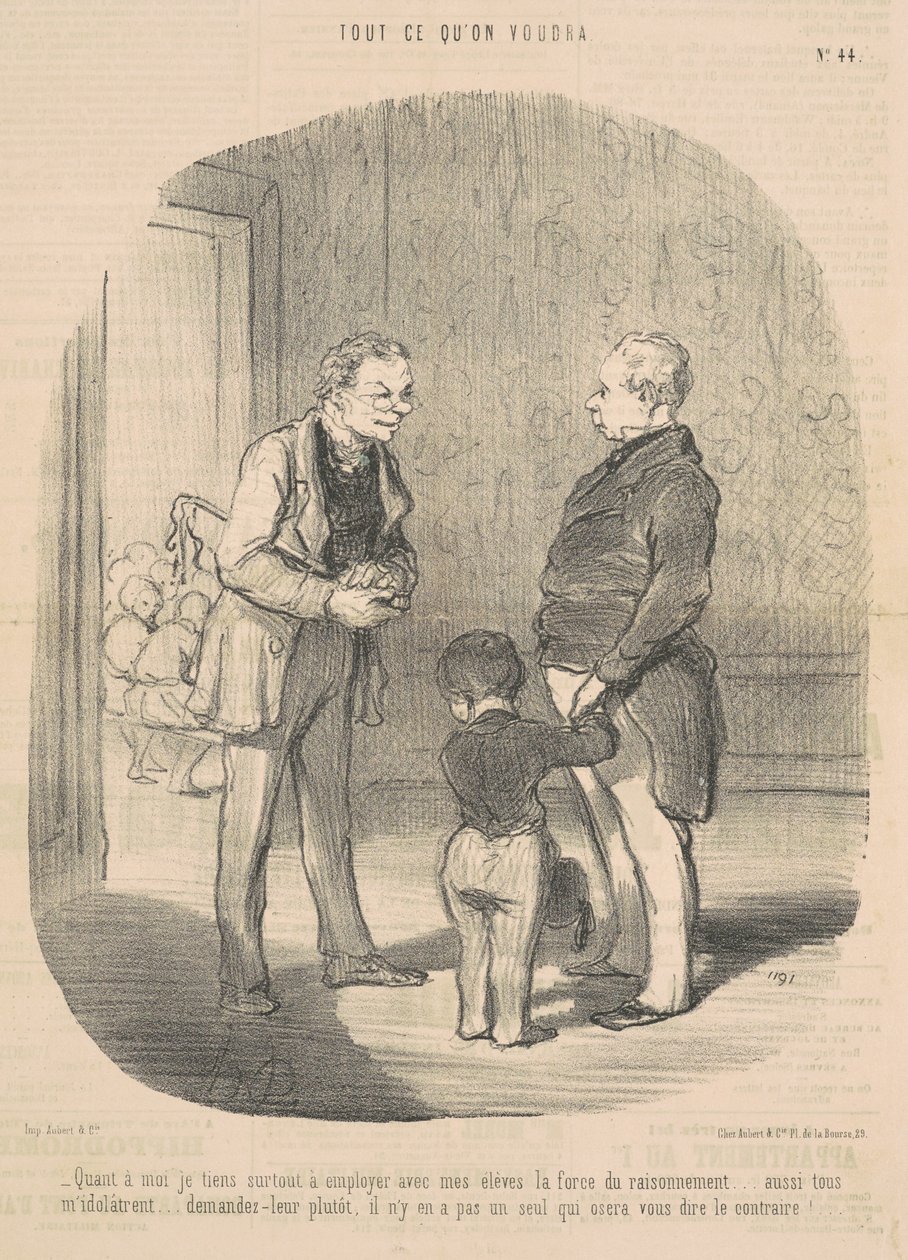 Når det gjelder meg, vil jeg bruke ... resonnementets kraft av Honoré Daumier