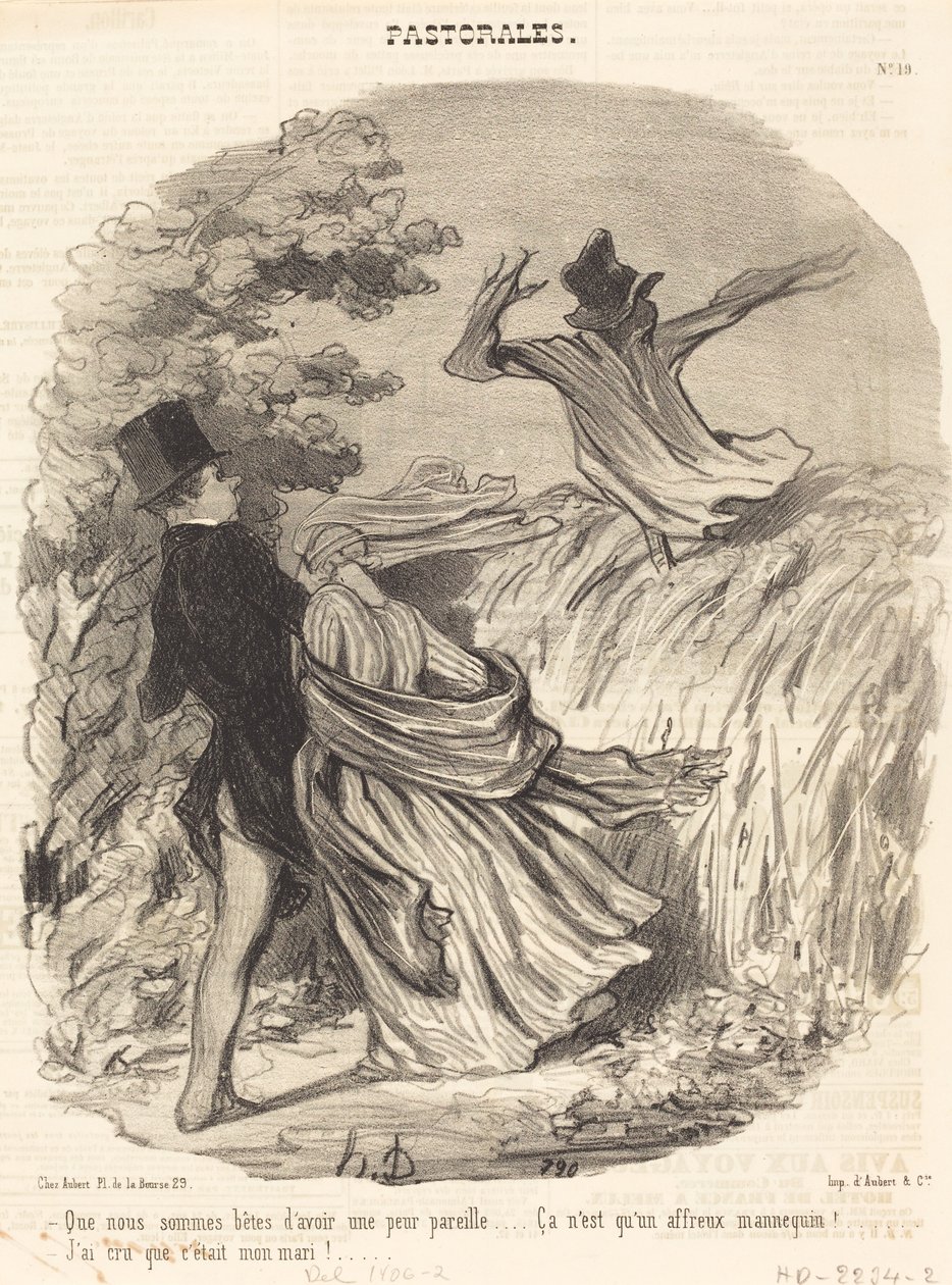 Hvor dumme vi er som har en slik frykt... av Honoré Daumier