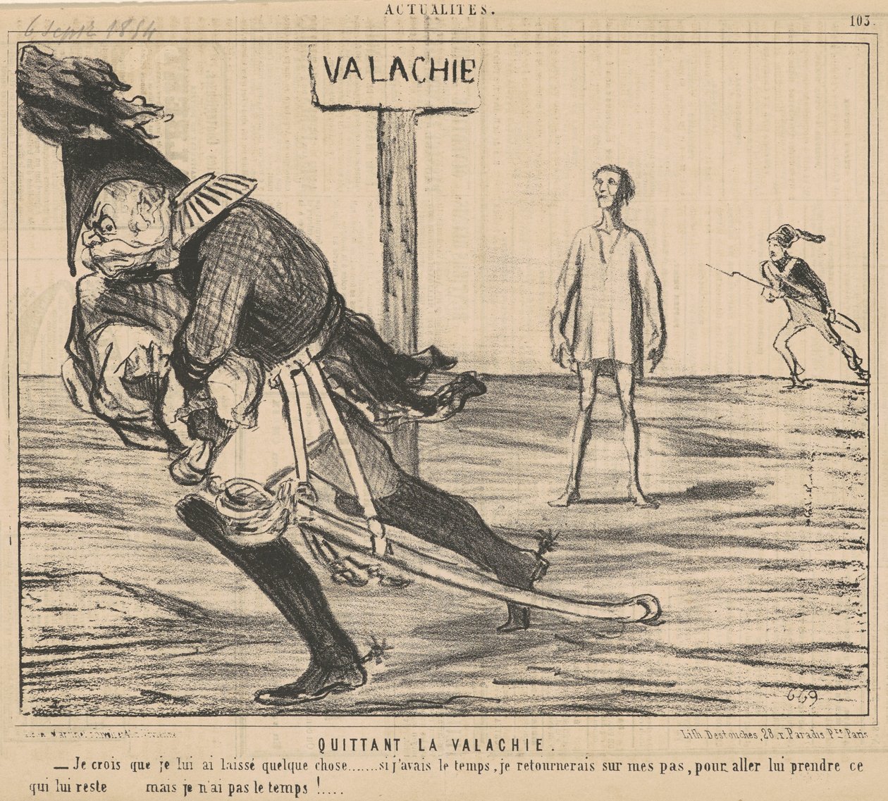 Forlater Wallachia av Honoré Daumier