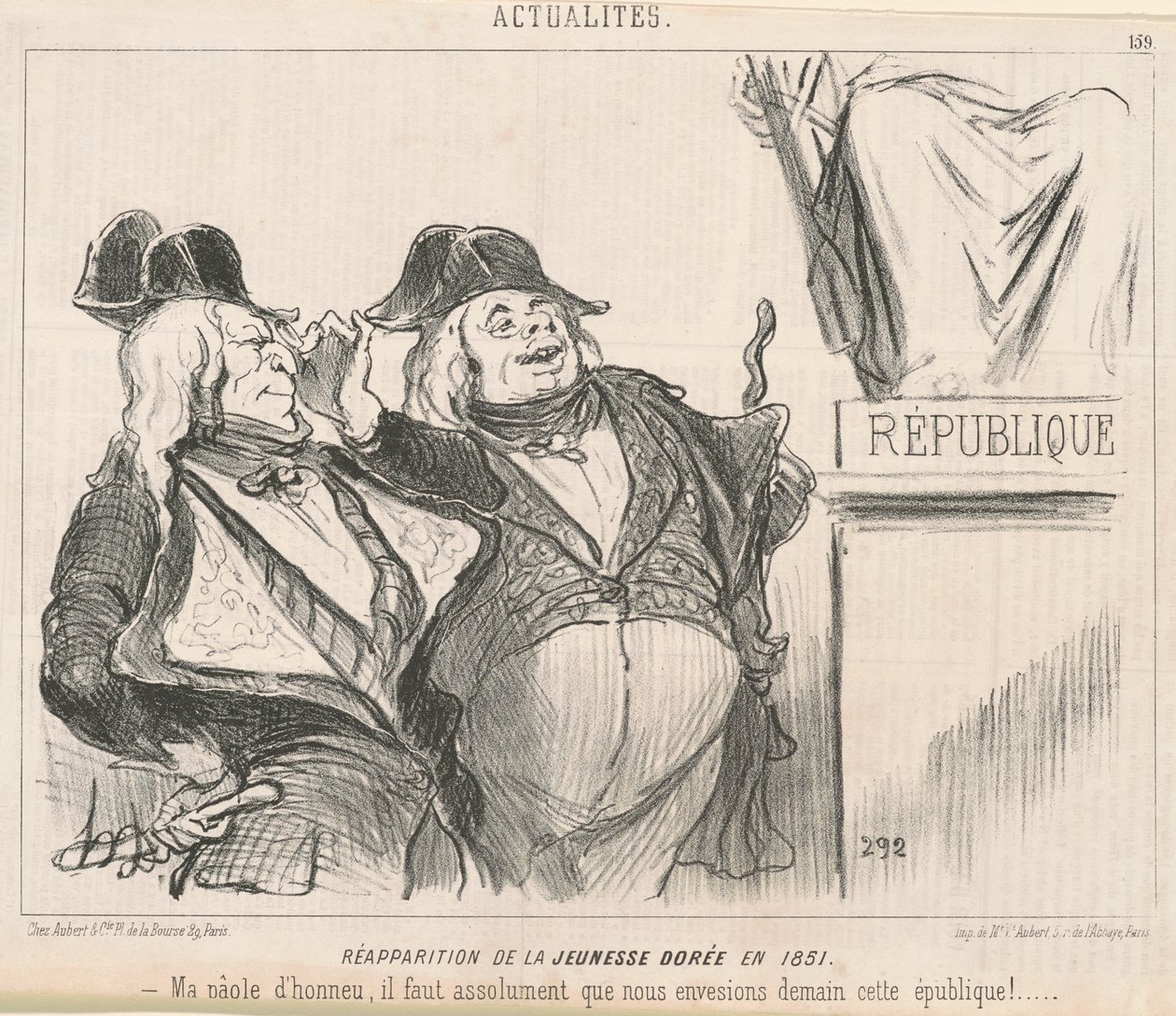 Gjenopptreden av Golden Youth i 1851 av Honoré Daumier