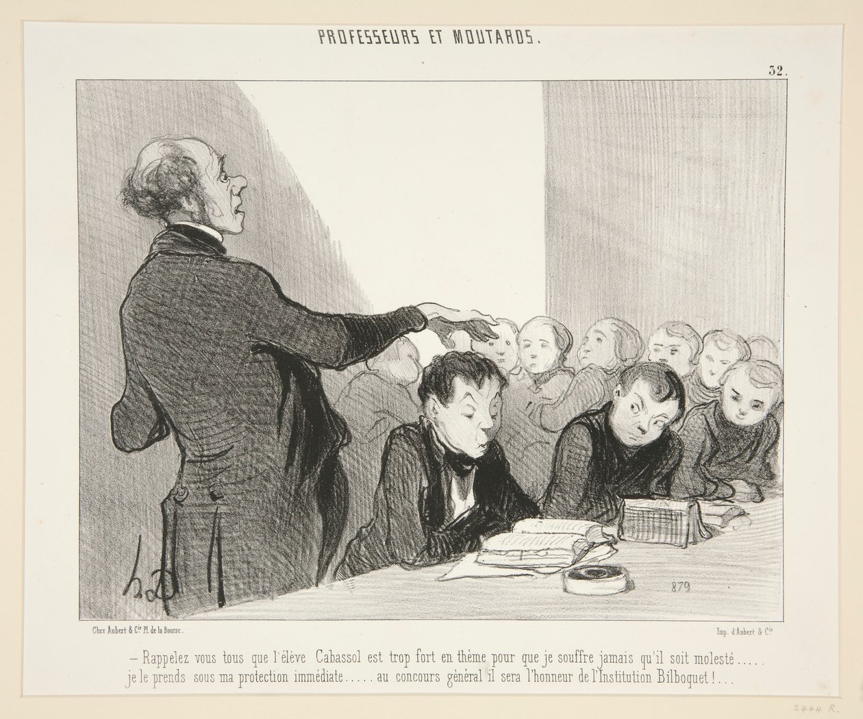 Husk alt som eleven Cabussol.. - #32 av Professorer og Moutards av Honoré Daumier