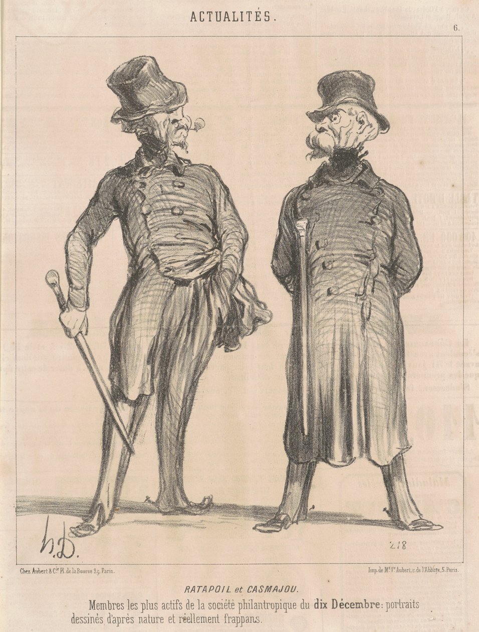 Ratapoil et Casmajou av Honoré Daumier